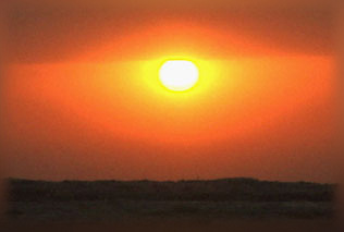 "Sun image from Trent Harris movie."
