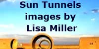 Sun tunnels in desert