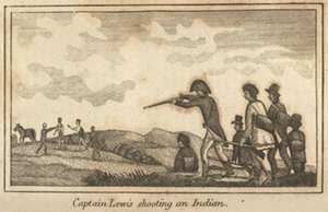 Lewis shooting an Inian