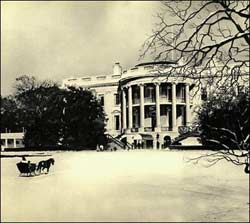 Sleigh on White House lawn
