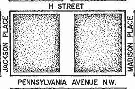 Lafayette Square circa 1857