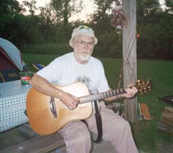 Farrell Adkns playing guitar